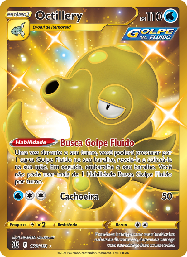 Octillery 178 — Estilos de Batalha (Portuguese Pokémon TCG card)