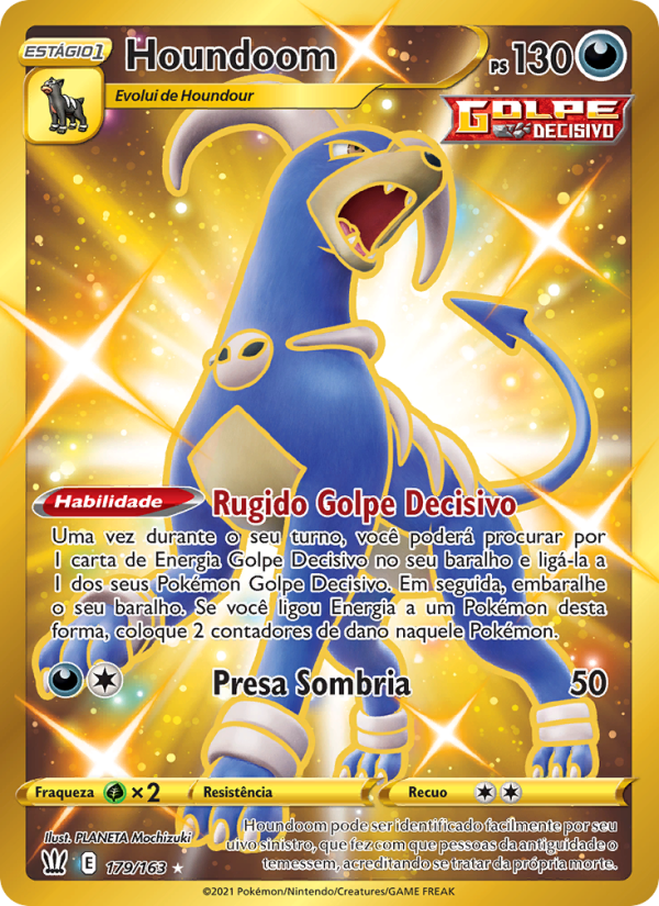 Houndoom 179 — Estilos de Batalha (Portuguese Pokémon TCG card)
