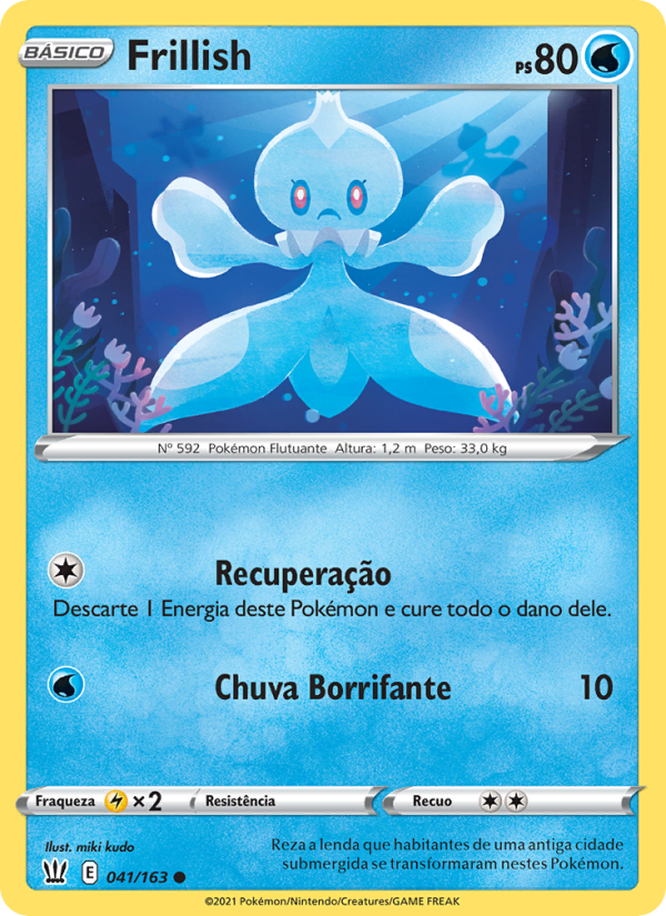 Frillish 41 — Estilos de Batalha (Portuguese Pokémon TCG card)