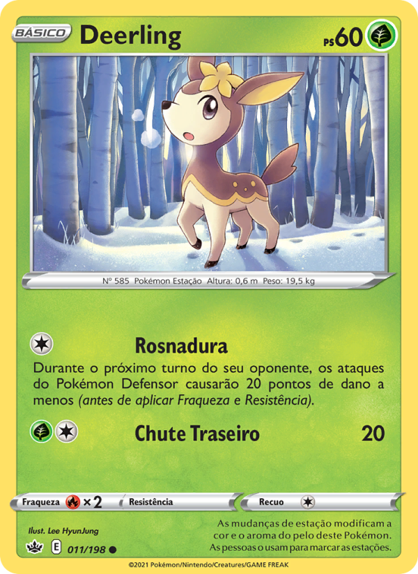 Deerling 11 — Reinado Arrepiante (Portuguese Pokémon TCG card)
