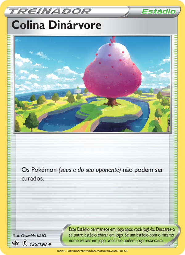 Colina Dinárvore 135 — Reinado Arrepiante (Portuguese Pokémon TCG card)