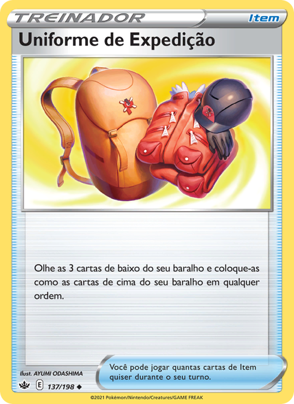 Uniforme de Expedição 137 — Reinado Arrepiante (Portuguese Pokémon TCG card)