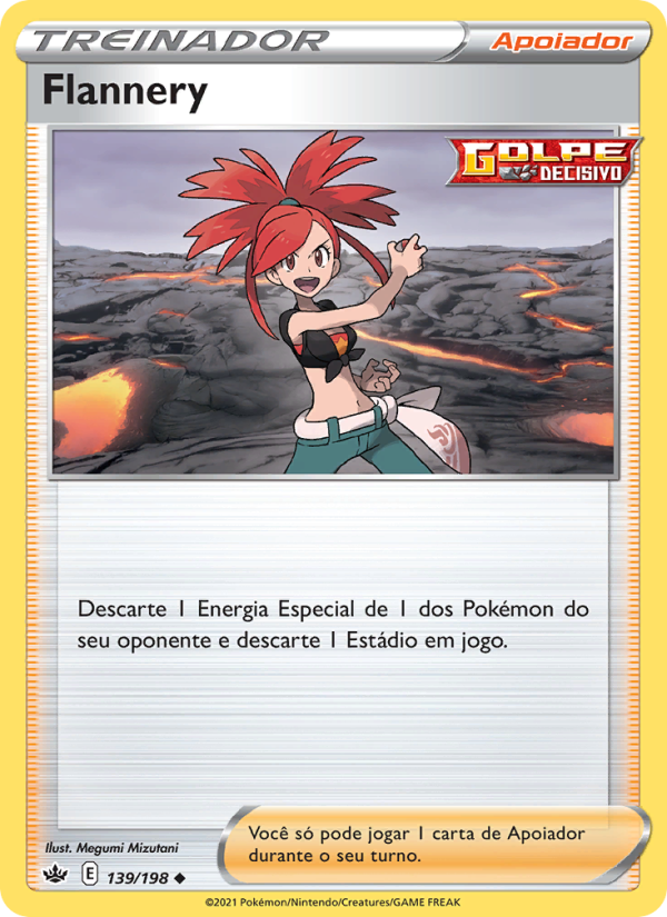 Flannery 139 — Reinado Arrepiante (Portuguese Pokémon TCG card)