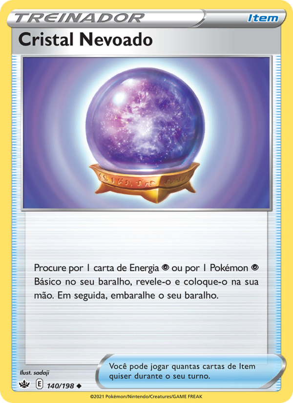 Cristal Nevoado 140 — Reinado Arrepiante (Portuguese Pokémon TCG card)