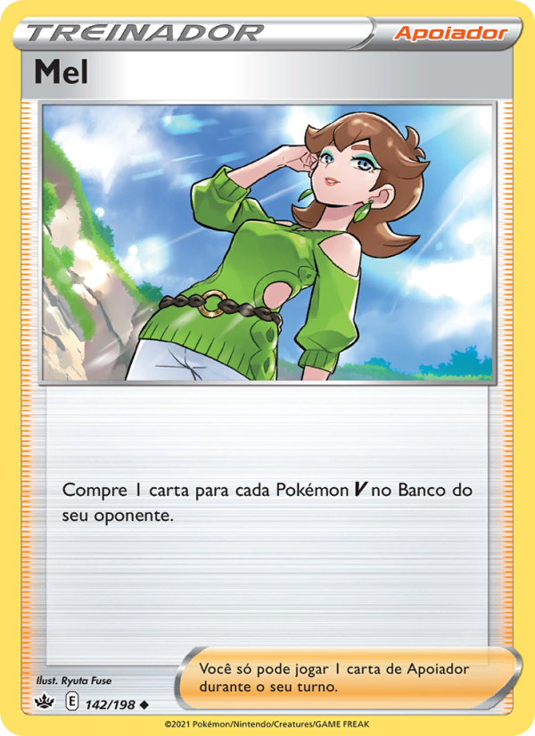 Mel 142 — Reinado Arrepiante (Portuguese Pokémon TCG card)