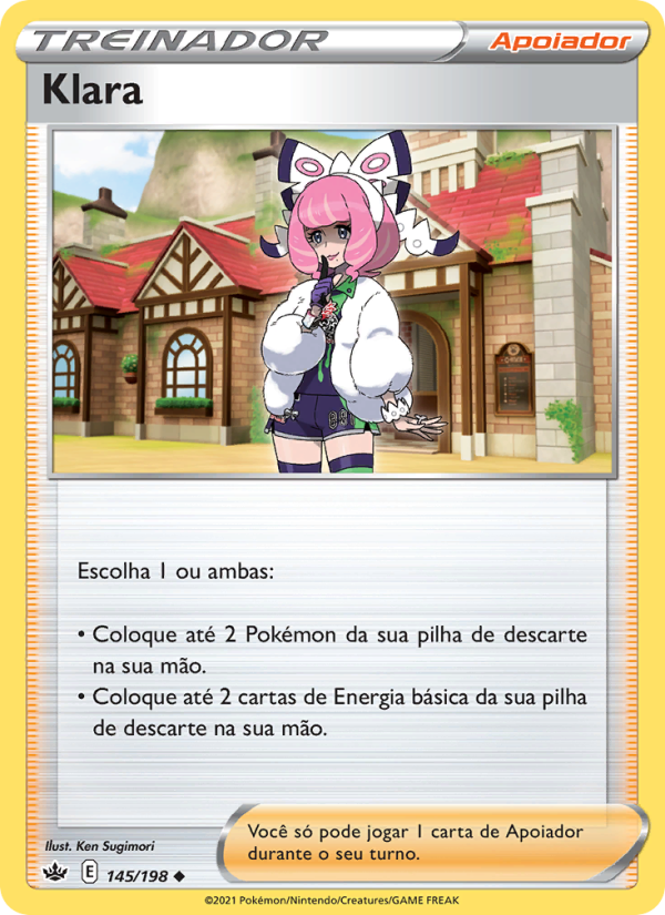 Klara 145 — Reinado Arrepiante (Portuguese Pokémon TCG card)
