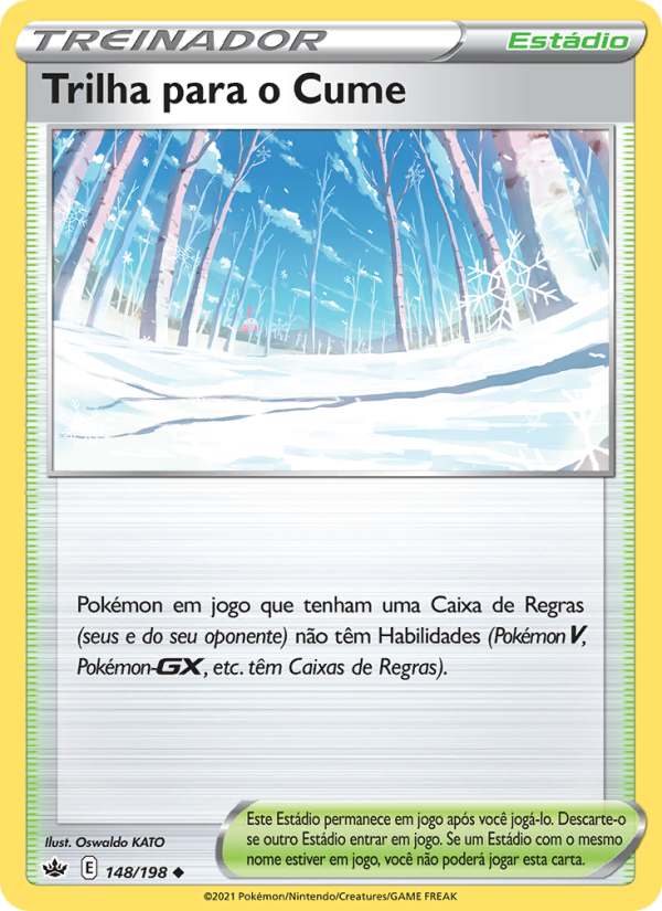 Trilha para o Cume 148 — Reinado Arrepiante (Portuguese Pokémon TCG card)