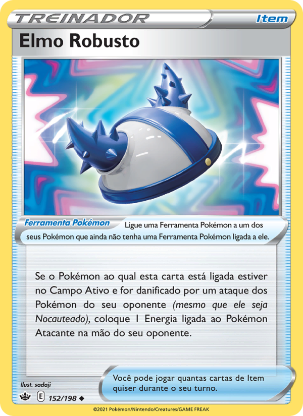 Elmo Robusto 152 — Reinado Arrepiante (Portuguese Pokémon TCG card)
