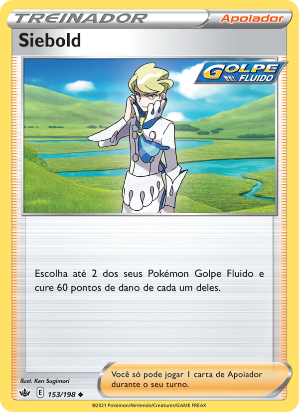 Siebold 153 — Reinado Arrepiante (Portuguese Pokémon TCG card)