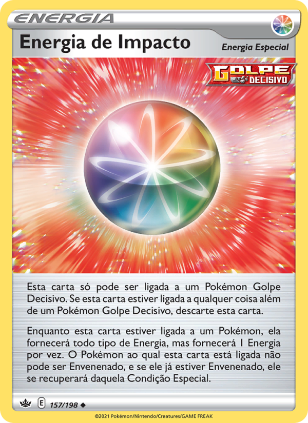 Energia de Impacto 157 — Reinado Arrepiante (Portuguese Pokémon TCG card)