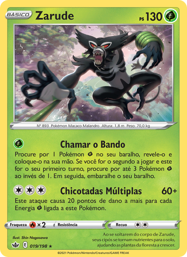 Zarude 19 — Reinado Arrepiante (Portuguese Pokémon TCG card)