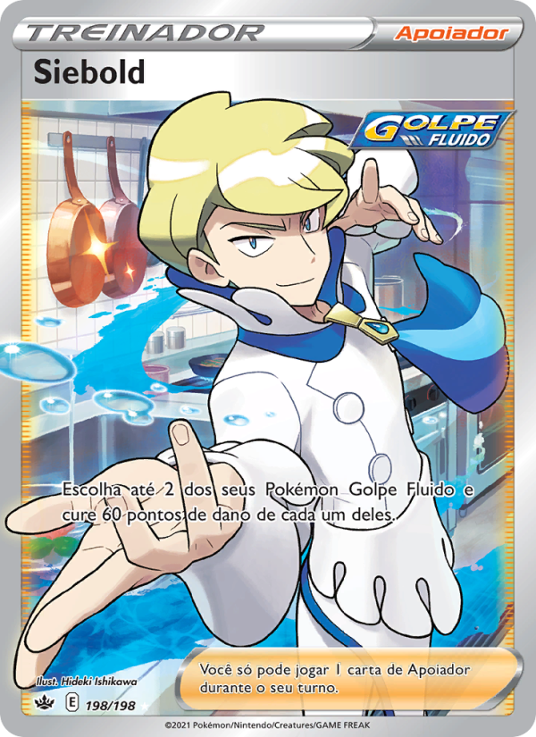 Siebold 198 — Reinado Arrepiante (Portuguese Pokémon TCG card)