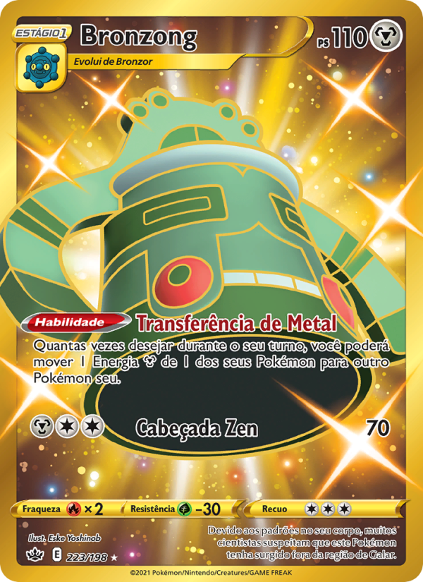 Bronzong 223 — Reinado Arrepiante (Portuguese Pokémon TCG card)