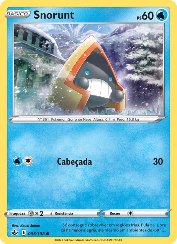 Snorunt 35 — Reinado Arrepiante (Portuguese Pokémon TCG card)