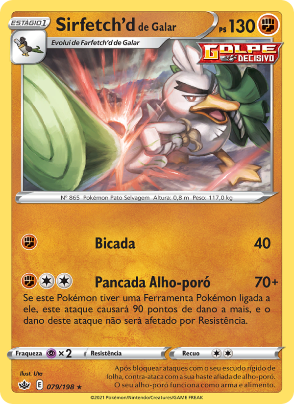 Sirfetch'd de Galar 79 — Reinado Arrepiante (Portuguese Pokémon TCG card)