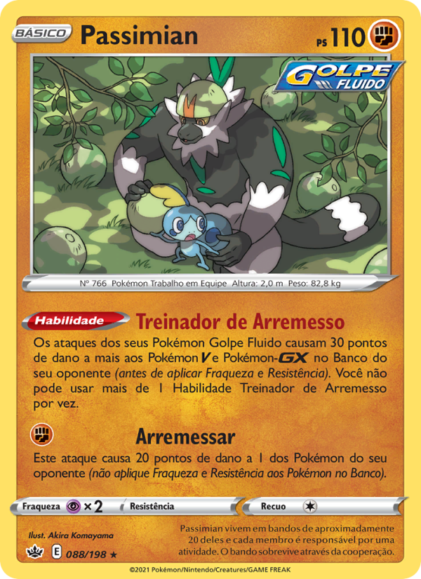 Passimian 88 — Reinado Arrepiante (Portuguese Pokémon TCG card)