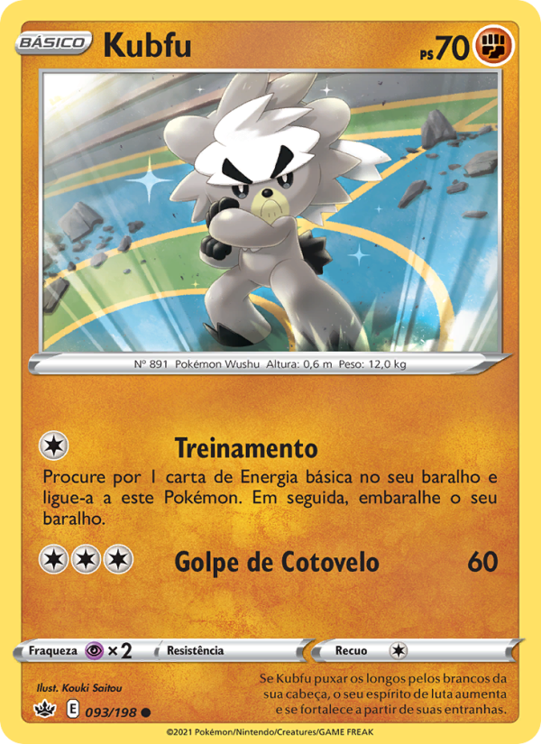 Kubfu 93 — Reinado Arrepiante (Portuguese Pokémon TCG card)
