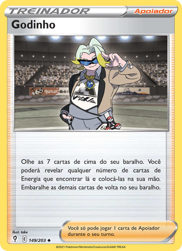 Godinho 149 — Céus em Evolução (Portuguese Pokémon TCG card)