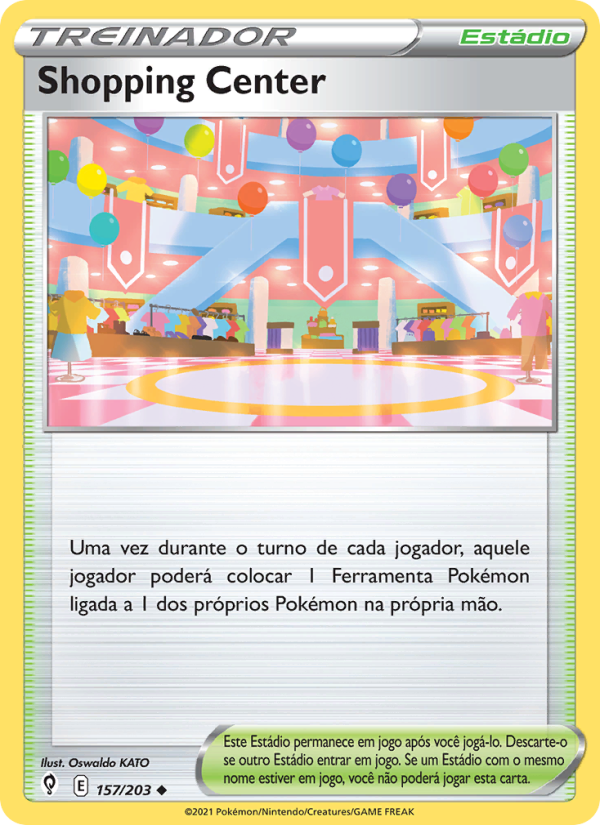 Shopping Center 157 — Céus em Evolução (Portuguese Pokémon TCG card)