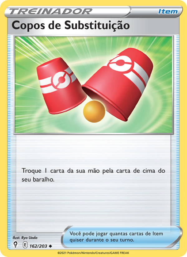 Copos de Substituição 162 — Céus em Evolução (Portuguese Pokémon TCG card)