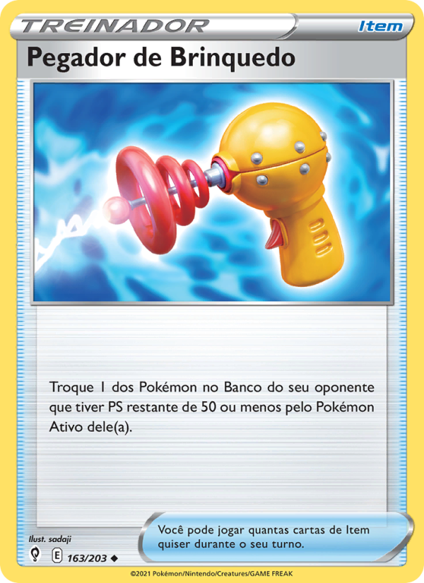 Pegador de Brinquedo 163 — Céus em Evolução (Portuguese Pokémon TCG card)
