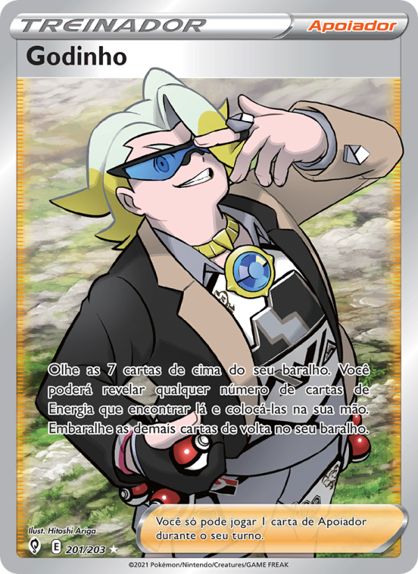 Godinho 201 — Céus em Evolução (Portuguese Pokémon TCG card)