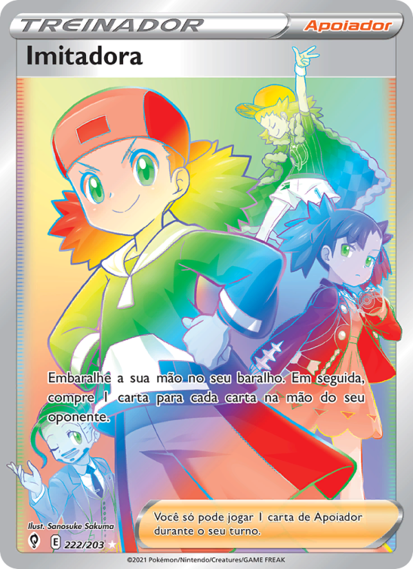 Imitadora 222 — Céus em Evolução (Portuguese Pokémon TCG card)
