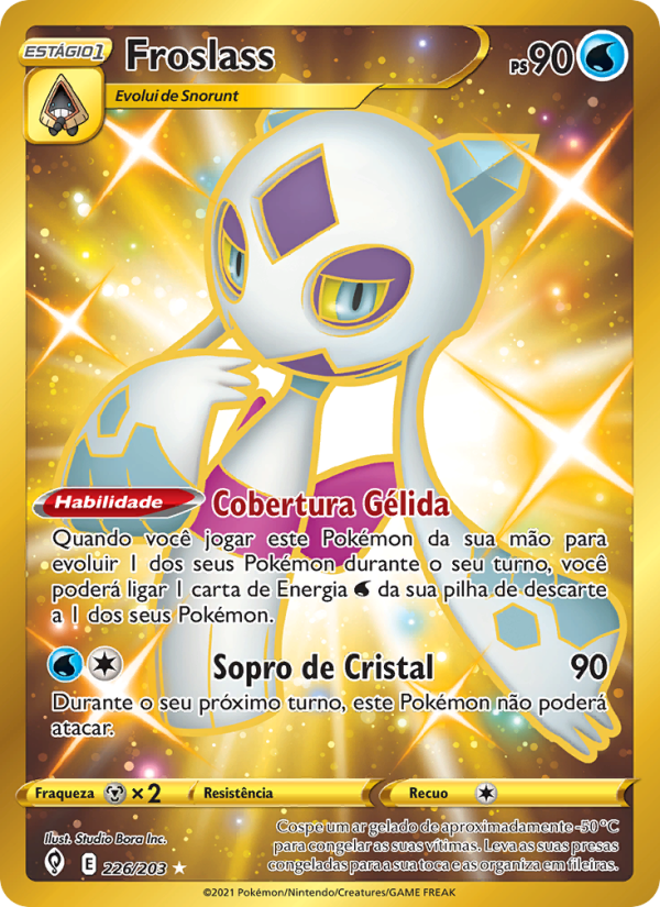 Froslass 226 — Céus em Evolução (Portuguese Pokémon TCG card)