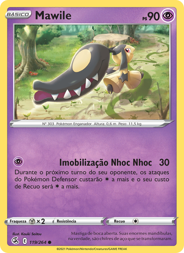 Mawile 119 — Golpe Fusão (Portuguese Pokémon TCG card)
