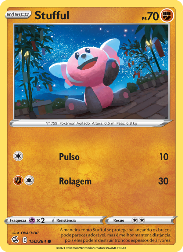 Stufful 150 — Golpe Fusão (Portuguese Pokémon TCG card)
