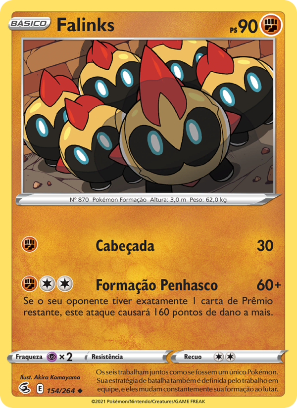 Falinks 154 — Golpe Fusão (Portuguese Pokémon TCG card)