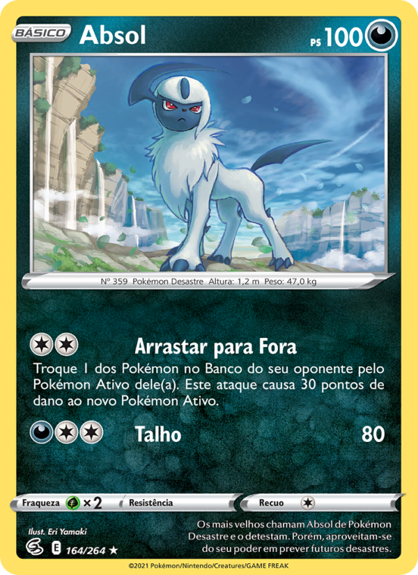 Absol 164 — Golpe Fusão (Portuguese Pokémon TCG card)
