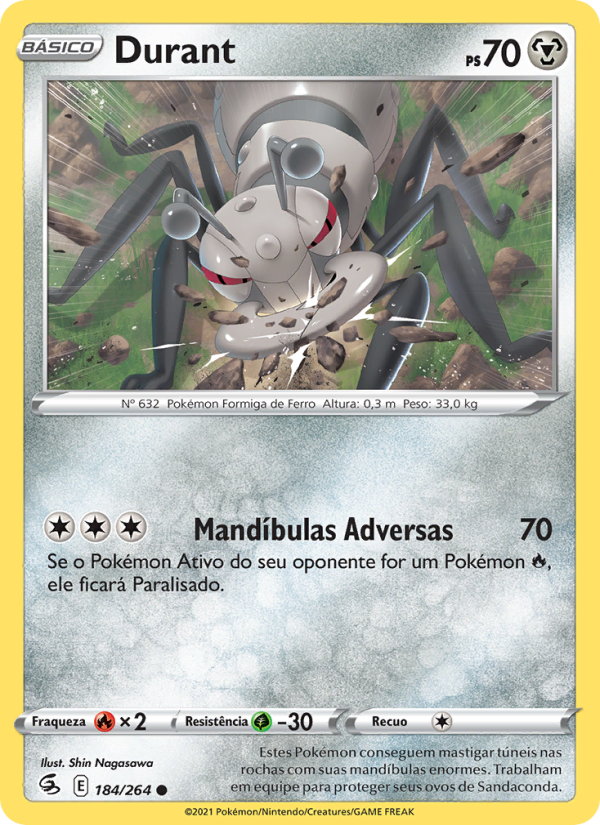 Durant 184 — Golpe Fusão (Portuguese Pokémon TCG card)