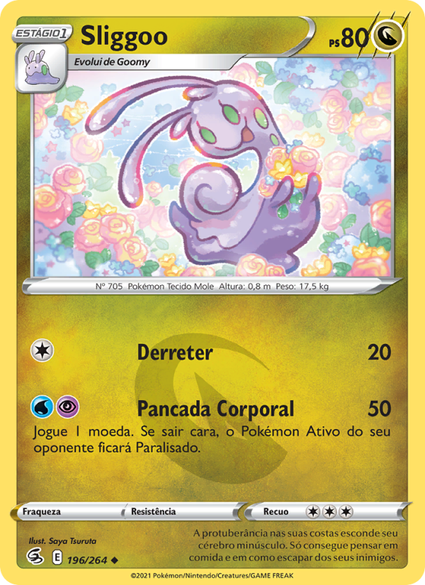 Sliggoo 196 — Golpe Fusão (Portuguese Pokémon TCG card)