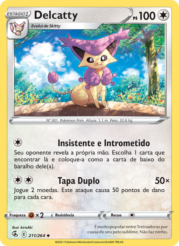 Delcatty 211 — Golpe Fusão (Portuguese Pokémon TCG card)