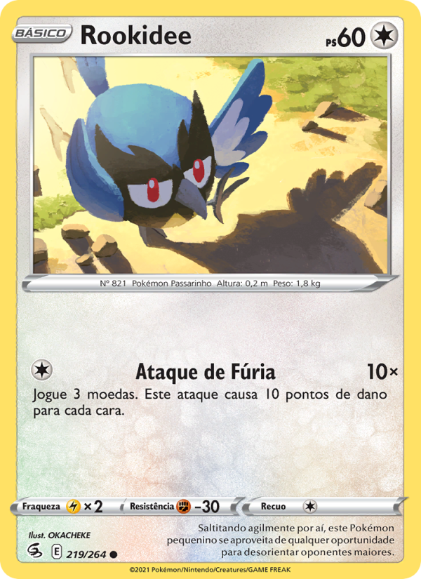 Rookidee 219 — Golpe Fusão (Portuguese Pokémon TCG card)