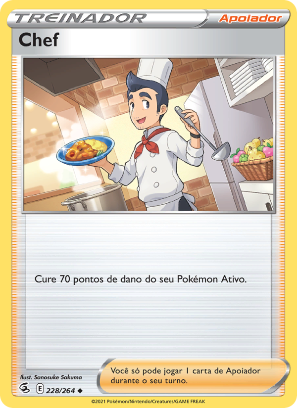Chef 228 — Golpe Fusão (Portuguese Pokémon TCG card)