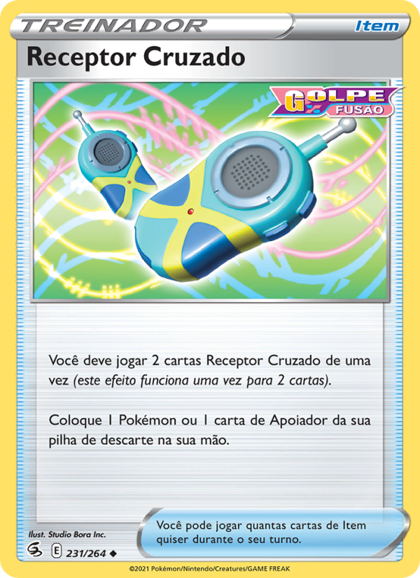Receptor Cruzado 231 — Golpe Fusão (Portuguese Pokémon TCG card)