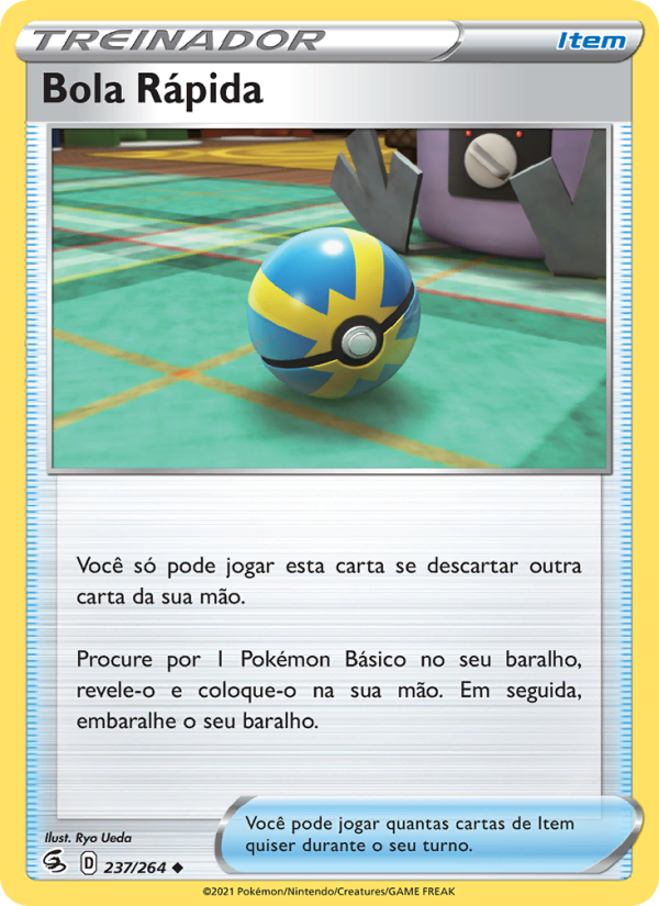 Bola Rápida 237 — Fusion Strike (Portuguese Pokémon TCG card)