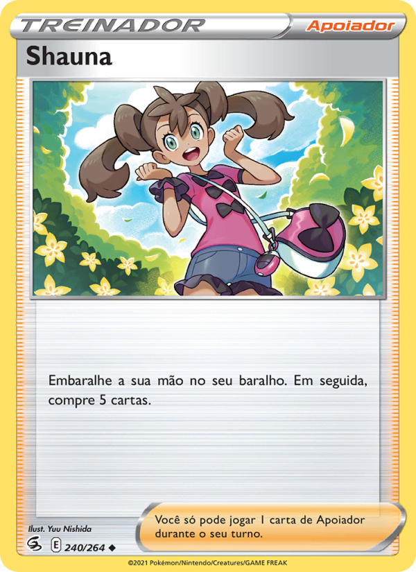 Shauna 240 — Golpe Fusão (Portuguese Pokémon TCG card)
