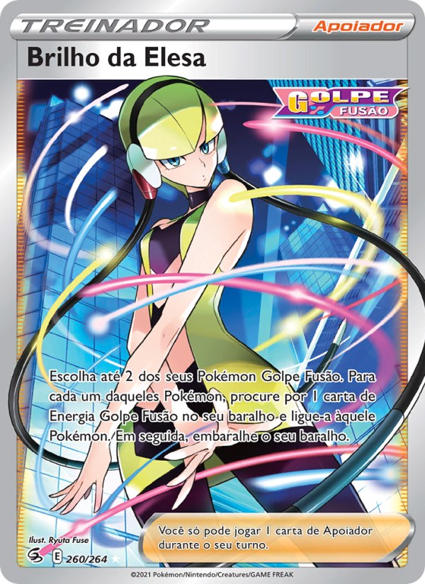 Brilho da Elesa 260 — Golpe Fusão (Portuguese Pokémon TCG card)