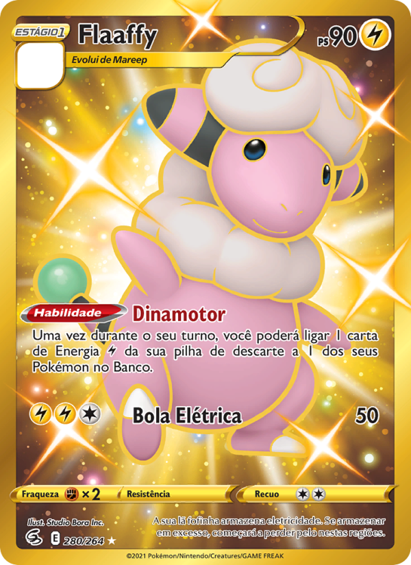 Flaaffy 280 — Golpe Fusão (Portuguese Pokémon TCG card)