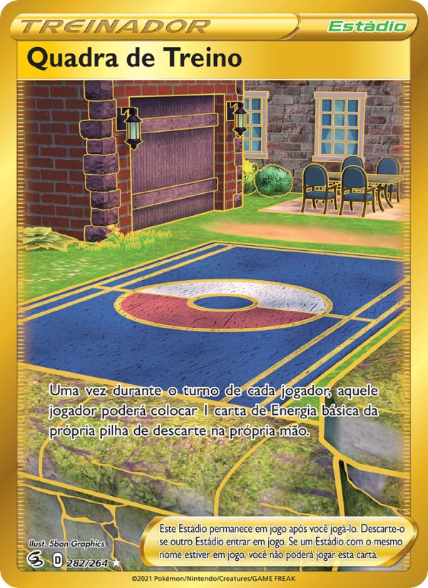 Quadra de Treino 282 — Golpe Fusão (Portuguese Pokémon TCG card)
