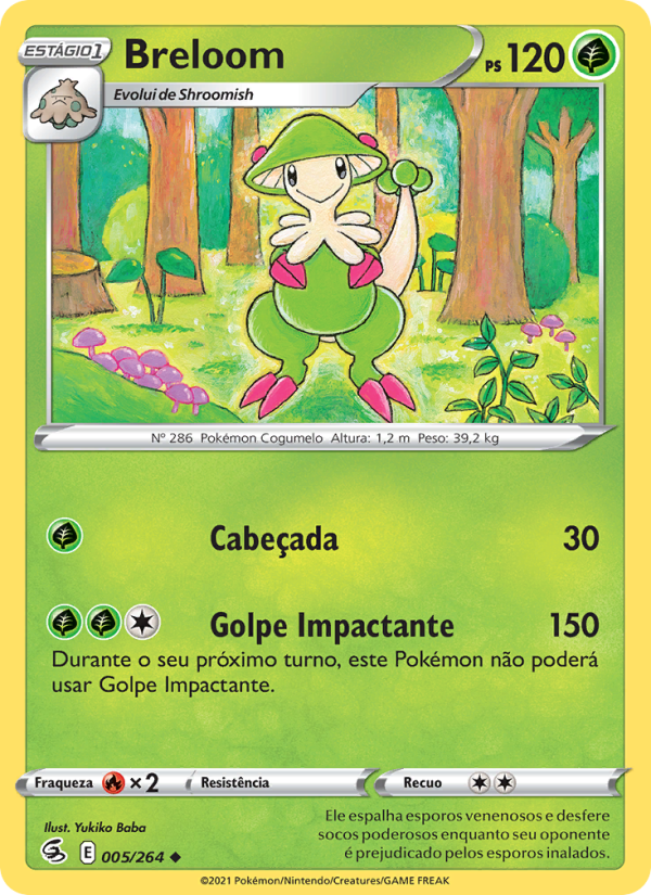 Breloom 5 — Golpe Fusão (Portuguese Pokémon TCG card)