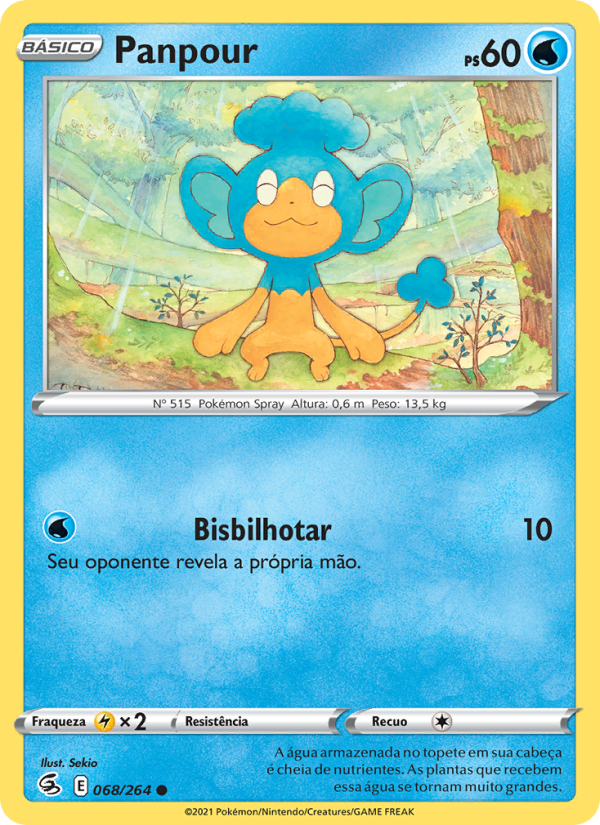 Panpour 68 — Golpe Fusão (Portuguese Pokémon TCG card)