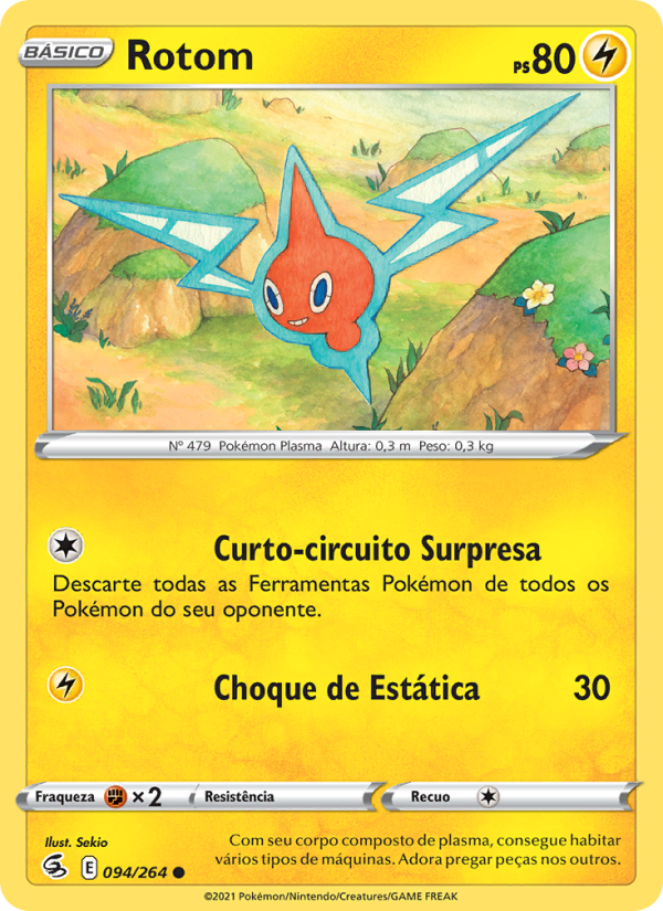 Rotom 94 — Golpe Fusão (Portuguese Pokémon TCG card)
