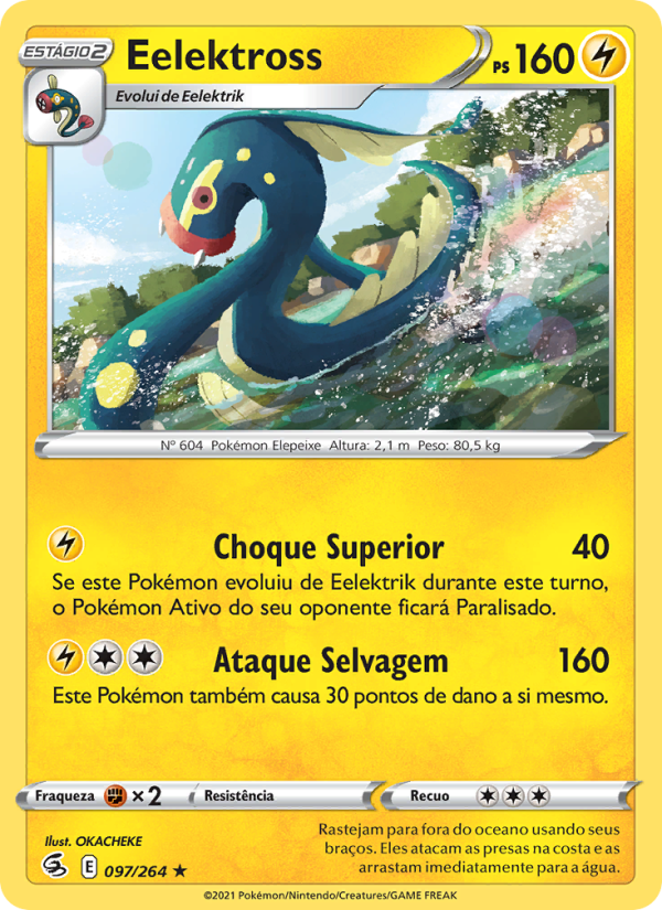 Eelektross 97 — Golpe Fusão (Portuguese Pokémon TCG card)