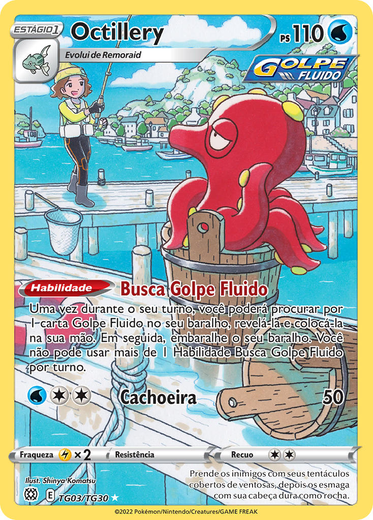 Octillery TG03 — Astros Cintilantes Galeria de Treinador (Portuguese Pokémon TCG card)