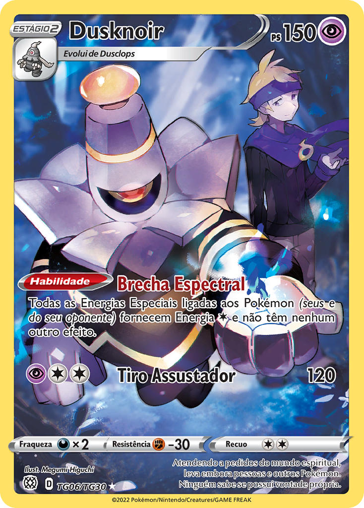 Dusknoir TG06 — Astros Cintilantes Galeria de Treinador (Portuguese Pokémon TCG card)
