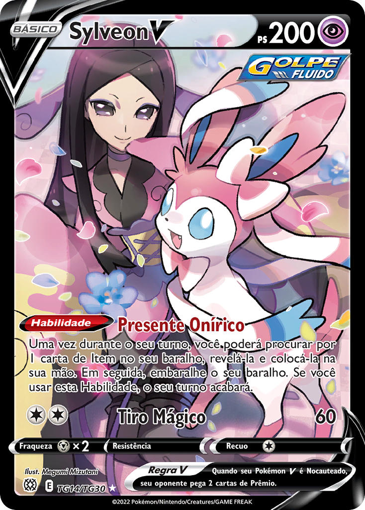 Sylveon V TG14 — Astros Cintilantes Galeria de Treinador (Portuguese Pokémon TCG card)